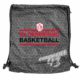 Germering Basketball Turnbeutel Gymsac dunkelgrau mit Seitentasche