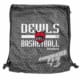 Devils Basketball Turnbeutel Gymsac dunkelgrau mit Seitentasche