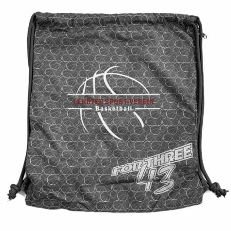 Lehrter SV Basketball Turnbeutel Gymsac dunkelgrau mit Seitentasche