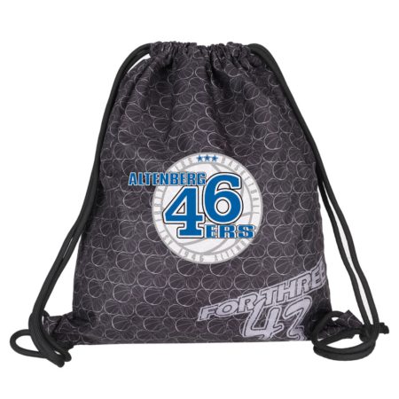Altenberg 46ers Turnbeutel Gymsac dunkelgrau mit Seitentasche