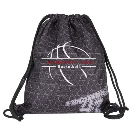 LSV Basketball Turnbeutel Gymsac dunkelgrau mit Seitentasche