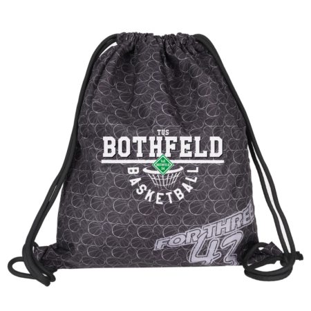 TuS Bothfeld Basketball Net Turnbeutel Gymsac dunkelgrau mit Seitentasche