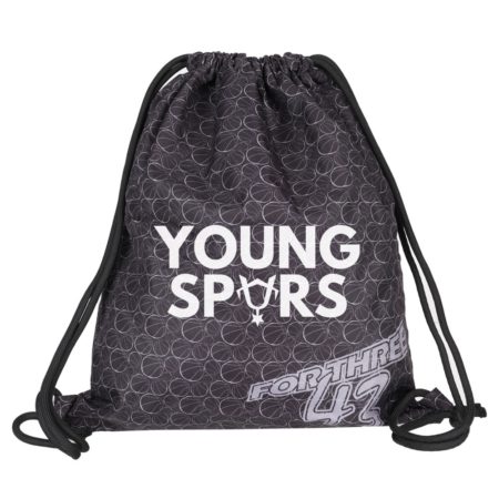 YOUNGSPVRS Gymsac dunkelgrau mit Seitentasche