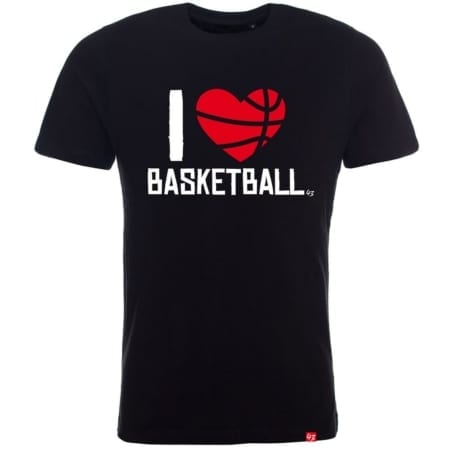 I Love Basketball T-Shirt schwarz
