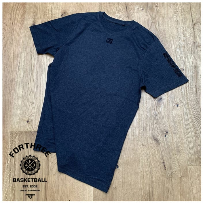 Basketball is my true love T-Shirt schwarz meliert