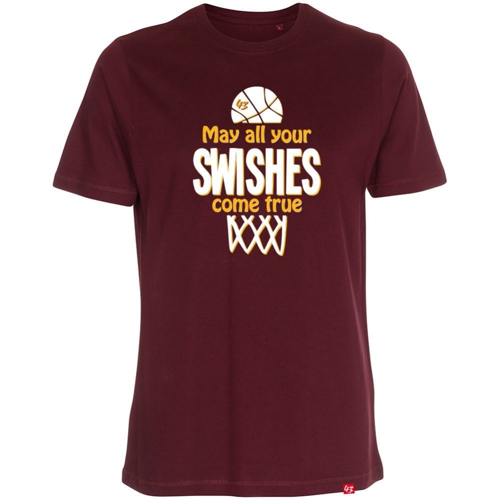 May All Your Swishes Come True T-Shirt burgund