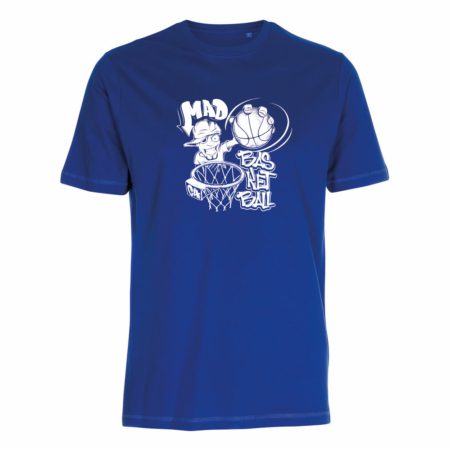 Mad Basketball T-Shirt royalblau