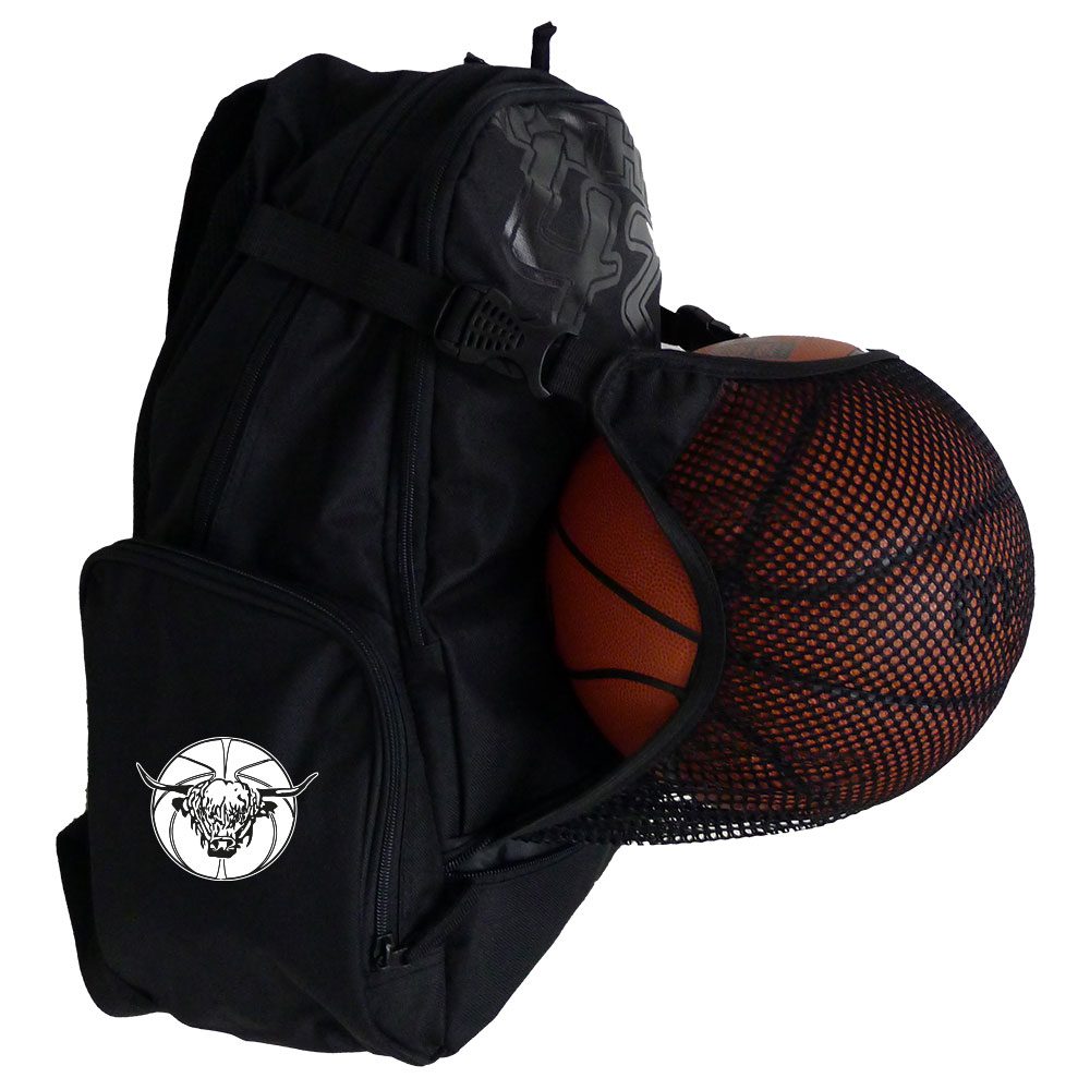 SC Vierkirchen Basketballrucksack mit Ballnetz schwarz