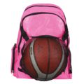Basketball Rucksack 43 mit Ballnetz pink front