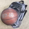 Basketball Rucksack 43 mit Ballnetz grau