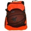 Basketball Rucksack 43 mit Ballnetz orange