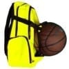 Basketball Rucksack 43 mit Ballnetz neongelb