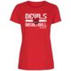 Devils Basketball Delmenhorst Lady Fitted Shirt rot