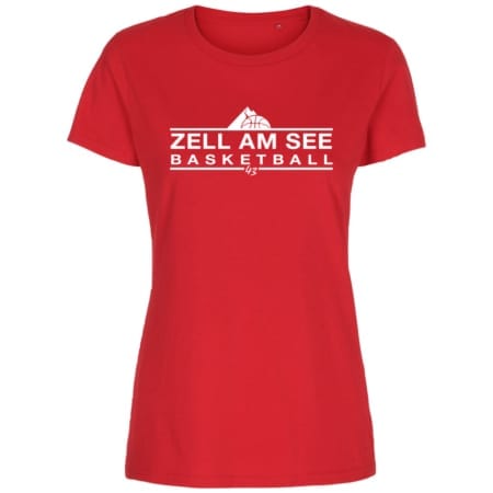 Zell am See Basketball Lady Fitted Shirt rot