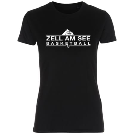 Zell am See Basketball Lady Fitted Shirt schwarz
