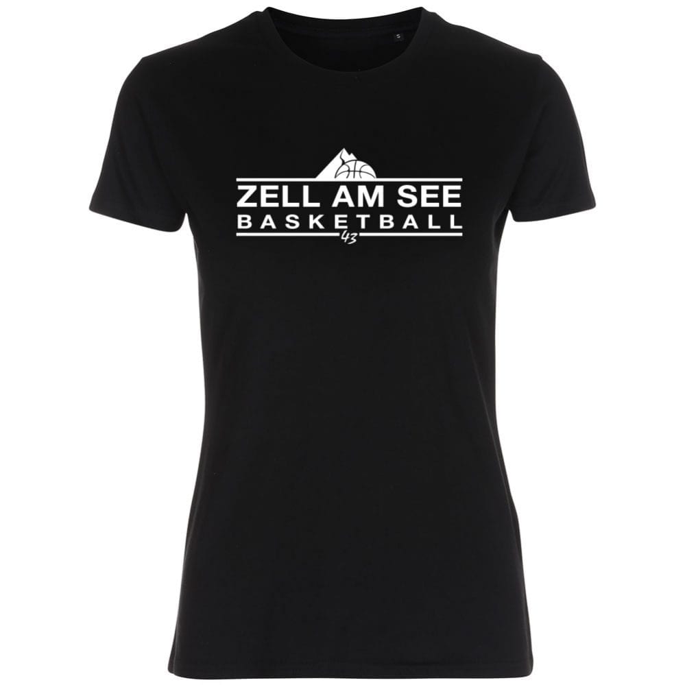 Zell am See Basketball Lady Fitted Shirt schwarz