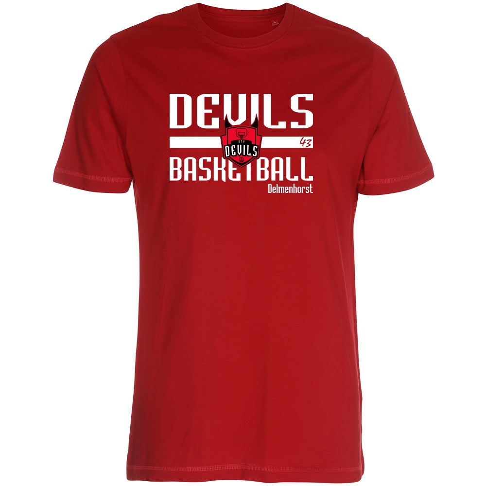 Devils Basketball Delmenhorst T-Shirt rot