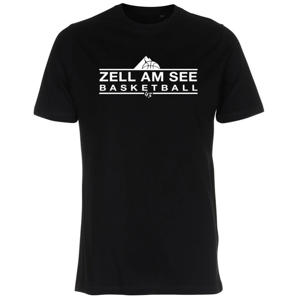 Zell am See Basketball T-Shirt schwarz