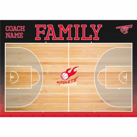 Baskets Vilsbiburg FAMILY Design Taktikboard Coaching individuell bedruckt