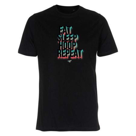 EAT SLEEP HOOP REPEAT T-Shirt schwarz